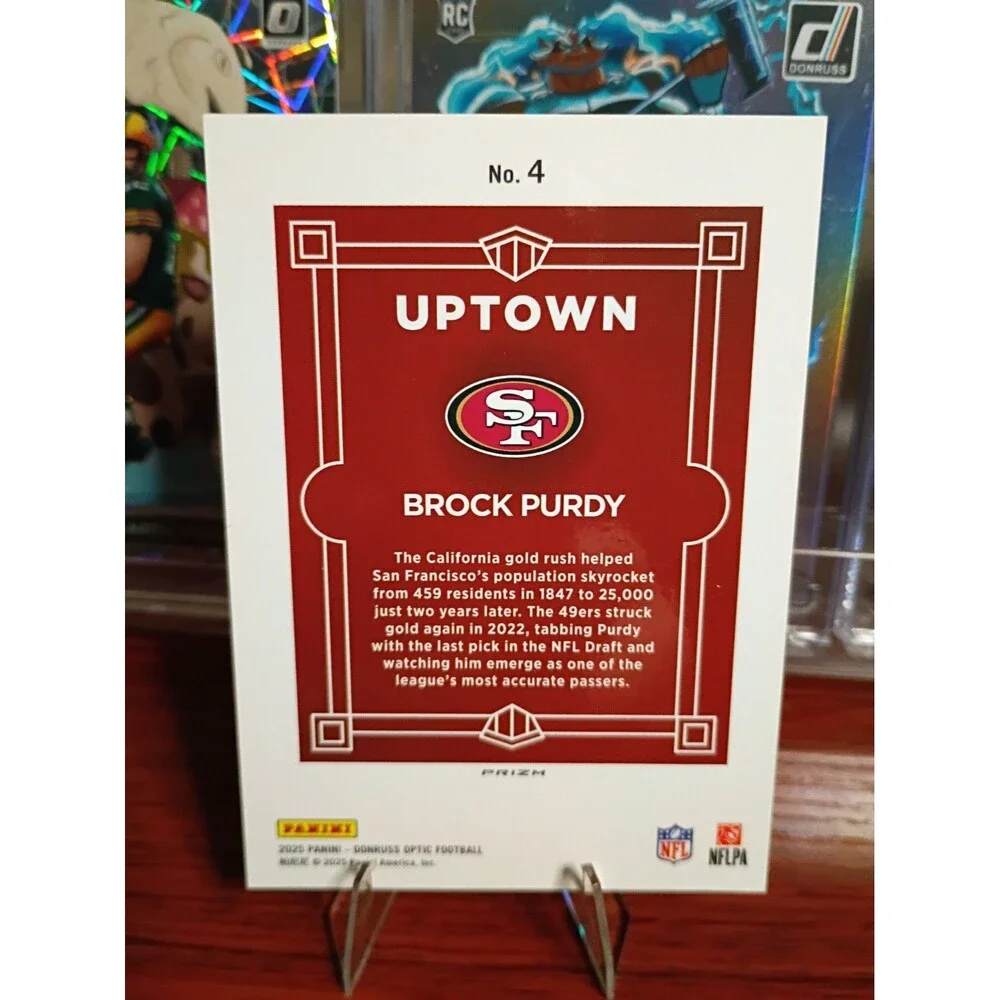 2025 Panini Donruss Optic - Uptowns Brock Purdy #4 Pack Fresh